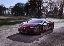 Cars 2015 bugatti veyron forest trees gardens super Desk Mat Stitched picture