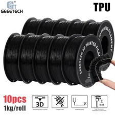 10KG Geetech TPU Filament Black 1.75mm 1KG/Roll Soft High Elasticity Consumables picture