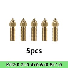 5PCS Brass Nozzle 0.2/0.4/0.6/0.8/1.0mm for Ender 3 V3 KE/K1/K1 Max/CR-10 SE picture