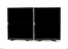 🔥Dual Dell UltraSharp Professional Black 17-inch LCD Monitors W/cables grade A picture