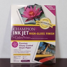 Champion Ink Jet Professional Photo Paper 50 Sheets 8.5x11 Extra Heavy Weight picture