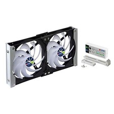 V 90mm  Waterproof Dual Rack Mount Cooling Fan Timer Speed Control picture