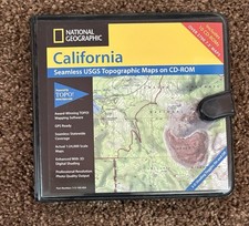 National Geographic Topo CD Software Mapping for California USGS Topographic picture