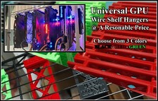 Universal GPU Hanger RIG Mining Farm Crypto Bitcoin Wire Shelf Rack Hangers LOT picture