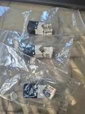 3 Panduit CJ688TGBL Giga TX Cat6 Mini-Com RJ45 Network Jack Module Black picture