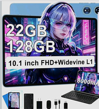 UJJ U3 10.1in Android Tablet 22GBRAM 128GB Blue Wi‑Fi GPS BT 8000mAh best gaming picture