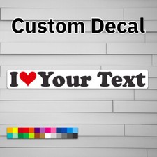I Heart Decal Personalized Vinyl Decal Custom for Car laptop window tumbler wate picture