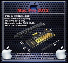 Mac Pro 2012 PCIe to NVMe. 