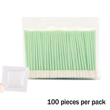 100Pcs Small round Head Tips Cloth Head Cleaning Swab Lint Dust Free Sticks for  picture