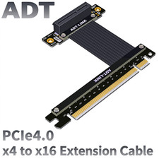 ADT PCI-E 4.0 X4 Extension Cable Transfer X16 Support Network Hard Disk USB Card picture