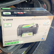 Canon PIXMA MX492 Wireless Color Inkjet All-In-One Printer Scan Copy Fax picture