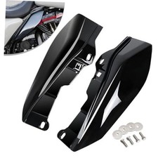 Mid Frame Air Heat Deflectors for Harley Touring and Trike - Black picture
