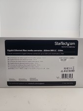 StarTech MCM1110MMLC Gigabit Ethernet Fiber Media Converter 850nm MM BRAND NEW picture