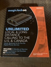 Magic Jack Go Phone Adapter Portable Home and On-The-Go Not Tested picture