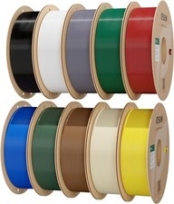 eSUN PLA+ 3D Printer Filament 10KG 10 Colors Bundle PLA Plus 1.75mm 10x1KG Spool picture