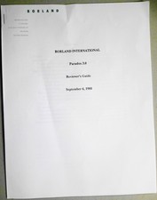 Borland International, Paradox 3.0 Reviewer's Guide, 1988 picture
