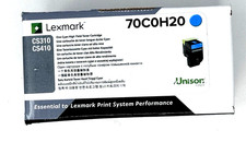 Lexmark Unison 70C0H20 Cyan High Yield Toner Cartridge picture