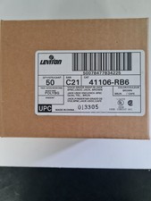 Leviton 41106-RB6 Voice Grade QuickPort Connector, Brown picture