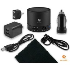Ematic Wireless Bluetooth Speaker Bundle ~ 7 Accessories Included Dual USB picture