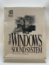 Vintage Microsoft Windows Sound System Original Box COA Windows 3.1 Sealed picture