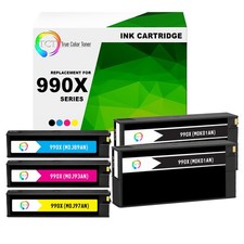 5Pk TCT Premium 990X B C M Y High Yield Compatible for HP Pro 750 772 Ink picture
