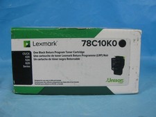 GENUINE LEXMARK 78C10K0 BLACK RETURN PROGRAM TONER CARTRIDGE - NEW -  picture