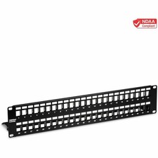 TRENDnet 48-Port Blank Keystone Shielded 2U HD Patch Panel TC-KP48S picture