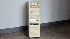 Vintage Full Tower AT Case, TX97-E Motherboard Tested Working #21 picture