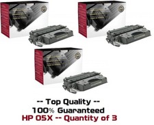 3 New Factory Sealed 05X Toner Cartridges Compatible to HP CE505X 05X picture