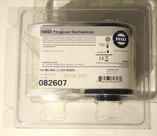 HID Fargo 082607 PolyGuard Laminate 0.6mil Half Patch Mag Stripe DTC4500 HDP5000 picture