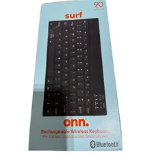New Onn Rechargeable Bluetooth Wireless Keyboard, Apple & Android Tablets Phones picture
