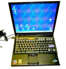 IBM ThinkPad T42 Windows 98SE 60GB HD/512MB RAM/1.8  — Radeon 32 Bit + Charger picture