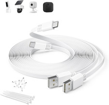 Flat USB C Extension Cable 20FT/2Pack,Extra Long USB A to USBC Power Charging Co picture