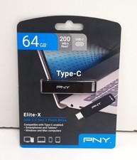 New PNY 64GB Elite-X USB-C (Type-C) 3.2 Gen 1 Flash Drive (P-FDI64GELTXC-GE) picture