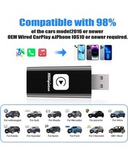 Newest USB Wireless CarPlay Adapter Dongle For Apple iPhone Plug and Play 2024 picture