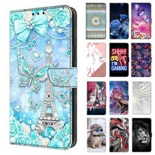 Flower Cat Lion Wallet Cover Case For OPPO A38 A58 A16 A17 A53 A38 A54 A73 A74 picture