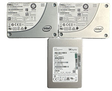 Lot of 3 Mixed Brands Dell EMC Intel SSDSC2KB480G8R 480GB 2.5