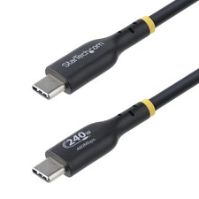 StarTech 3ft (91cm) USB C Charging Cable, Charge & Sync, 240W 3 ft, Black picture