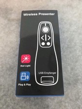 Presentation Clicker with Red Laser Pointer RF 2.4GHz USB Wireless for Computer picture