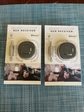 Lot (2) Vivitar Bluetooth AUX Receiver 3.5mm Male-to-male USB-C Charging *NEW picture
