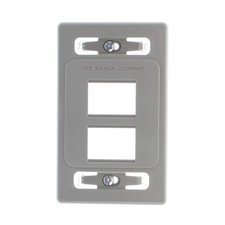 SIEMON MX-FP-S-04-04 MAX-MODULE FACE-PLATE, 4-PORT, 1-GANG, GRAY picture