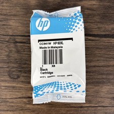 Genuine HP Ink Cartridge 60XL Black Cartridge CC641W New in Sealed Bag OEM picture