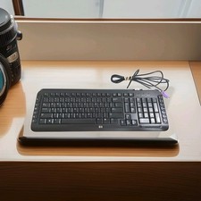 HP 5189 Multimedia Wired Keyboard w/ purple jack p/n5188-6077 S/n BE83320860 picture