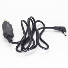 1pc 3.3ft/1M USB A Male 5V To 12V DC 3.5x1.35mm Right Angle Male Step-Up Cable picture