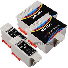 4 Pack (2 Bk/2 Color) #10 Ink Cartridges For Kodak 10B 10C ESP 3250 5210 5250 picture