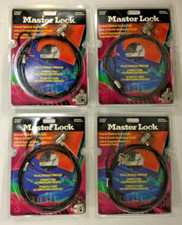 Lot of 4 Computer Laptop Security Cable Master Lock Notebook Security Cable New picture