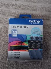 Brother Genuine LC401XL 3PK High Yield 3-Pack Cyan, Magenta, Yellow Exp: 07/2027 picture