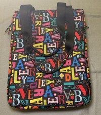 Vera Bradley Frill Alphabet Laptop Tote Bag Checkpoint Friendly Travel Case picture