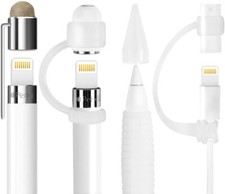 [5-Piece] Accessories for Apple Pencil Cap Holder/Nib Cover/Lightning Cable picture