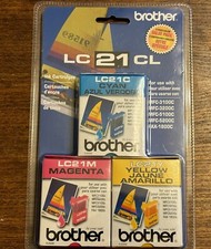 Brother Ink LC21CL Cartridges 3 Colors Value Pack Sealed Expired 2007 picture